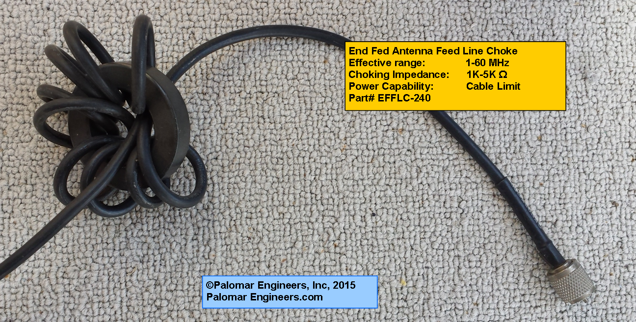 End Fed Feed Line Choke Product Pix Palomar Engineers